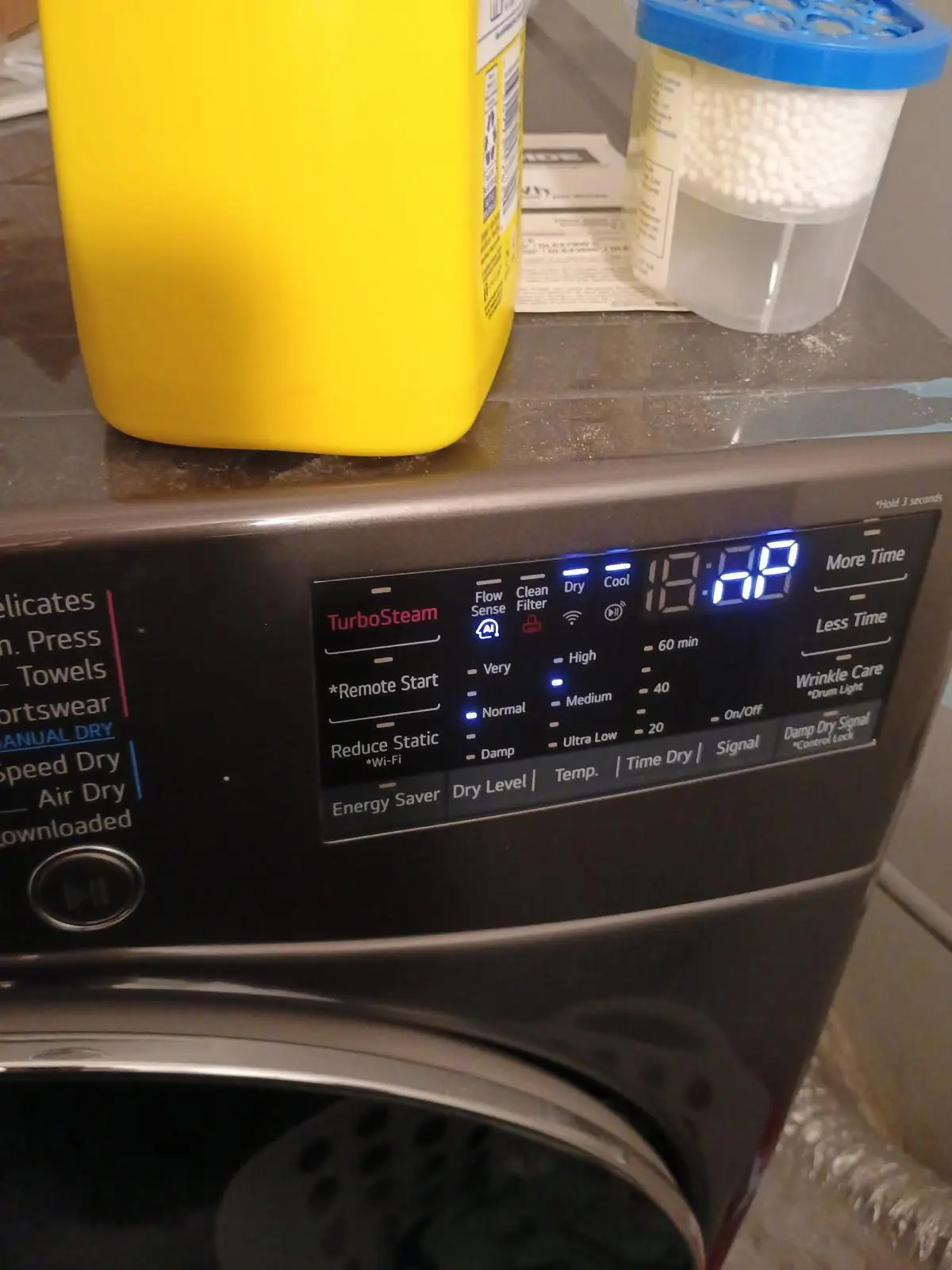 Samsung dryer error code display during a diagnosis in Halifax